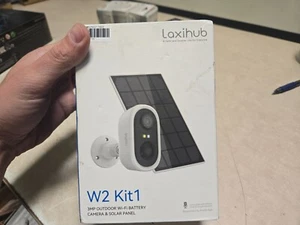 KIT de cámara Laxihub W2 3MP exterior Wi-Fi batería con panel solar SELLADO - Imagen 1 de 3
