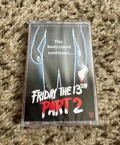Friday The 13th Part 2 soundtrack RED WHITE Cassette Terror Vision #/200 LTD - Picture 1 of 2