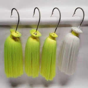4 unidades - Lote surtido de señuelos de paracaídas Mojo Jigs Striper 20 oz 12/0 aguja - Imagen 1 de 4