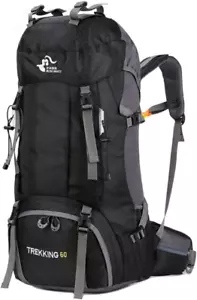 60L Waterproof Hiking Camping Backpack with Rain Cover, Large Outdoor Sport Trav - Picture 1 of 12