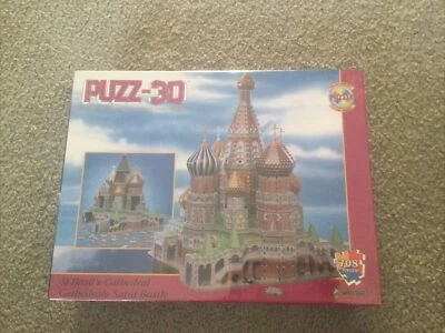 PUZZ-3D St-Basil's Cathedral  Church 708 Pieces Jigsaw Puzzle Vintage New - Image 1 of 4