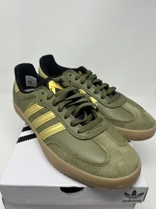 Palace adidas 23SS Puig Samba HQ6100 SNEAKER OLIVE US 8.5 Brand New - Picture 1 of 7