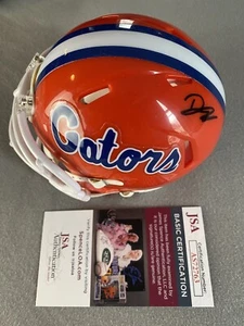 FLORIDA GATORS- DJ LAGWAY AUTOGRAPH ORANGE SPEED MINI HELMET JSA AS72763 - Picture 1 of 2
