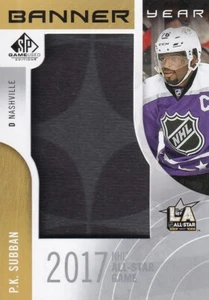 16-17 SP GAME USED BANNER YEAR ALL-STAR '16 JERSEY P.K. SUBBAN #BAS-PS - Picture 1 of 2