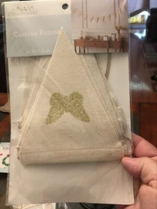 Way To Celebrate Canvas Banner Gold CONGRATS w Butterfly Party Decor 65" New - Picture 1 of 4