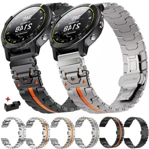 Quickfit Metal Strap Band For Garmin Fenix 8/7/7X Pro 6/6X 5/5X Plus/3HR 965 955 - Picture 1 of 18