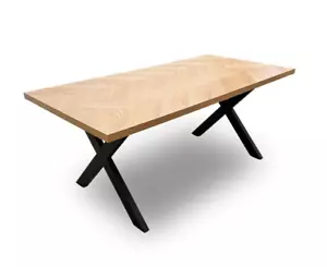 Vida Living ‘Nate' Dining Table Natural Oak 180cm BRAND NEW - Picture 1 of 5