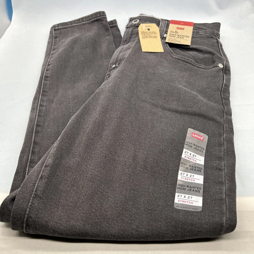 Levi's Silvertab High Waisted Mom Jean Dark Jeans Womens Size 31x27