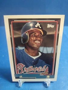 1992 Topps Gold #645 Deion Sanders Atlanta Braves - Picture 1 of 4