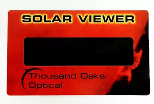 Solar Viewer Card - Thousand Oaks - Sun Spot and Planetary Transitions Observer - Bild 1 von 3