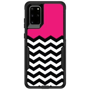 OtterBox Commuter para Galaxy S (elige modelo) negro blanco caliente rosa Chevron - Imagen 1 de 13