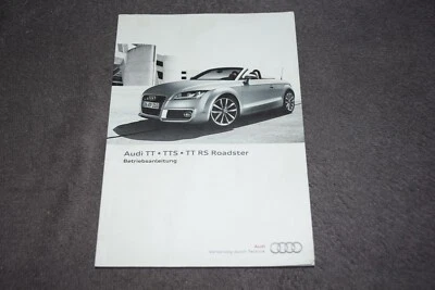 Betriebsanleitung Bedienungsanleitung Audi TT Roadster Typ 8J 2010 erstklassig - Bild 1 von 4