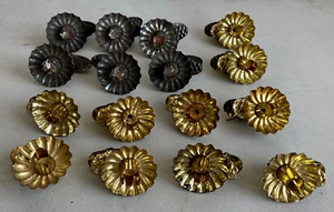 16 VINTAGE CHRISTMAS TREE CLIP-ON CANDLE HOLDERS METAL - Picture 1 of 3