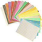 20 Sheets of Colored Dot Stickers Round Color Coding Labels Classify Labels