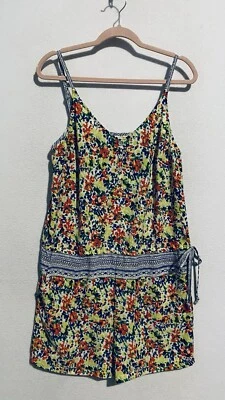 Mameluco Cabi Mujer Mediano Devon Floral Fiesta Tirantes Bolsillos Cordón Cintura Foto 1 de 4