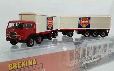 BREKINA Fiat 690 Millepiedi con rimorchio "Pasta Antonio Amato" HO  1:87  - Immagine 1 di 4