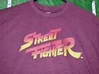 Street Fighter Mens Gamer Shirt sz Medium c1 Maroon  1223
