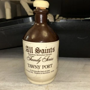 Vintage All Saints Tawny Pottery Bottle - Picture 1 of 3