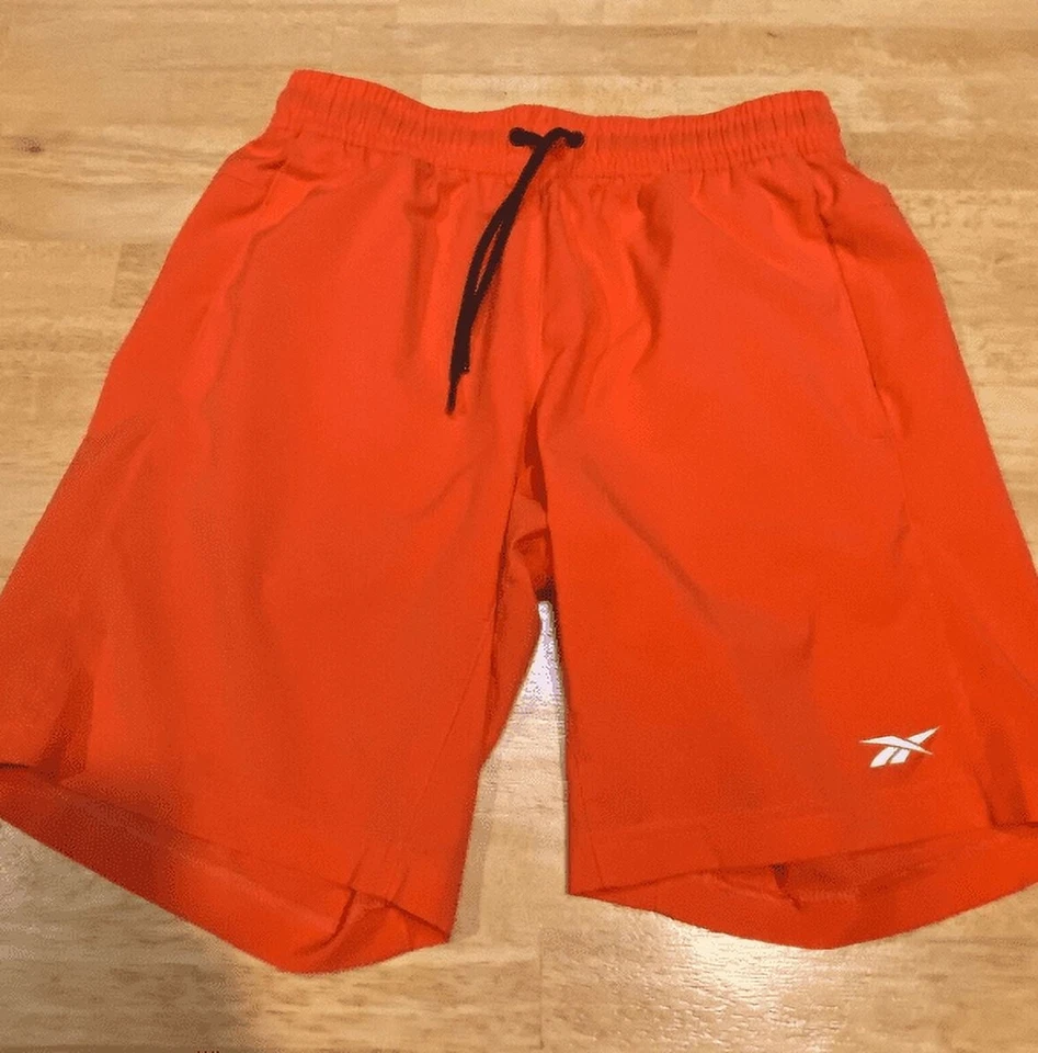 Reebok Men's Regular Fit Moisture Wicking 9 Inseam Drawstring Shorts Red Size S - Image 1 of 1