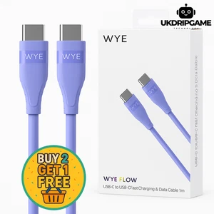 3A USB-C to USB-C 60W Charging Cable 1M | Soft Silicone Lead for Android iPad - Picture 1 of 24