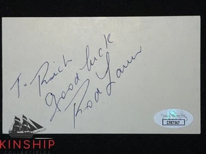 Rod Laver signed 3x5 Index Card JSA COA Inscribed Tennis Auto I214 - Picture 1 of 1