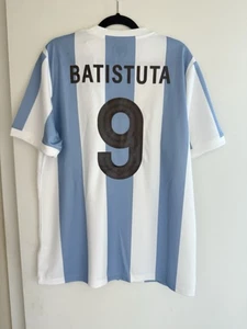 Camiseta deportiva de fútbol Argentina Adidas AFA 50 aniversario Gabriel Batistuta XL - Imagen 1 de 9