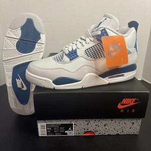 Size 9.5 Air Jordan 4 Retro 2024 Military Blue Industrial Royal Kentucky SB - Picture 1 of 7