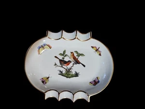 Vintage Herend Rothschild Vögel Aschenbecher 24K Rand - Bild 1 von 10
