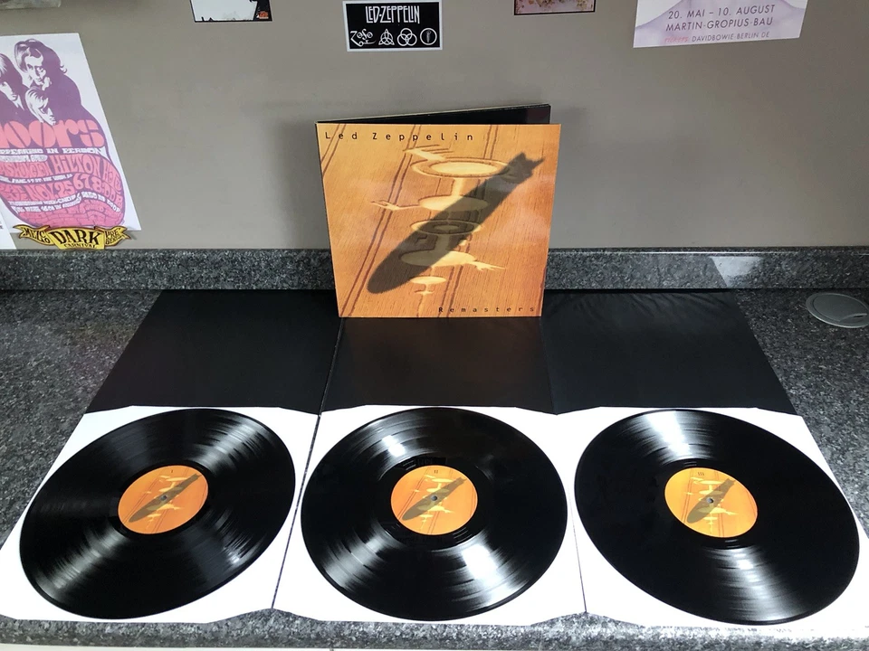 TRIPLE VINYL LP LED ZEPPELIN ALBUM REMASTERS ZEP 1 UK 1ST PRESS EX+/NM- SUPERB - Image 1 of 4