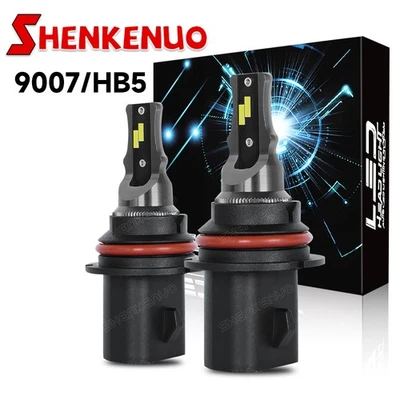 Faro LED haz alto bajo 10000lm 50W 6000K 2X para Peterbilt 377 385 375 9007 Foto 1 de 4