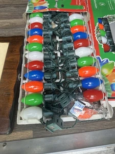 Set of 2 VTG Sears Multicolor Flashing Steady 50 Bulb Christmas lights NIB - Picture 1 of 2