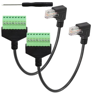 Screw Terminal Adapter for RJ45 to 8 Pin with Compact Design for Installations - Afbeelding 1 van 22