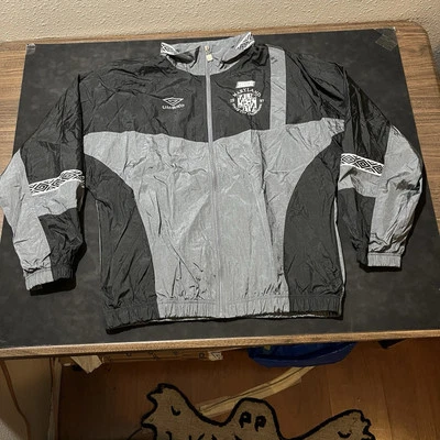 UMBRO Track Jacket Snicker Chocolate Vintage 90s CBF Candy Bar Soccer Zip Up - Image 1 of 4