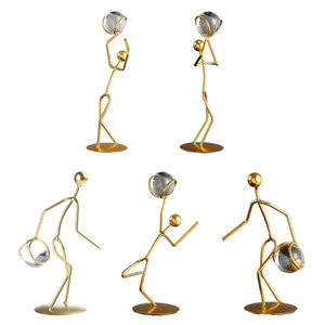 Athlete Crystal Ball Figurine for Creative Doing Sports Restaurant Bar Dining Ro - Picture 1 of 10