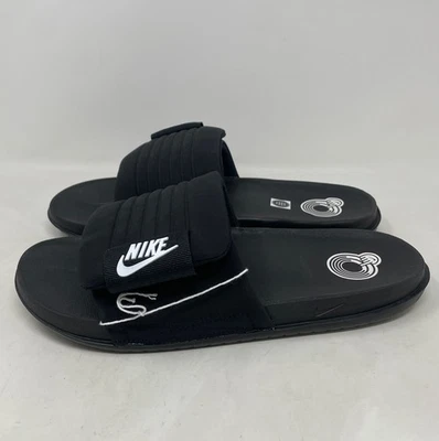 Men's Nike Offcourt Adjust Slide Black/White-Black (DQ9624 001) Size 11 - Image 1 of 4