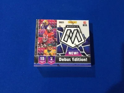 2021 NFL Panini Mosaic Draft Picks Debut 2 Autos Hobby Box - Image 1 of 4