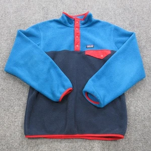 Patagonia Synchilla Pullover Sweater Boys XL Fleece Snap Retro Outdoor - Picture 1 of 12