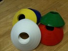 FOOTBALL RUGBY SPORTS TRAINING SPACE MARKERS CONES - BLUE YELLOW WHITE RED GREEN