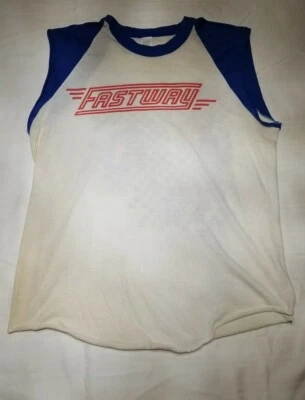 FASTWAY Tour '83 Raglan MUSCLE t-shirt size 80s Large - Image 1 of 4