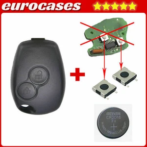 KN12 Kit Riparazione Chiave Telecomando Renault Clio Modus Twingo Kangoo Traffic - Foto 1 di 8