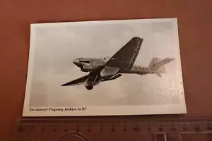 tolle alte Karte Flugzeug  Junkers Ju 87 Stuka - Picture 1 of 2