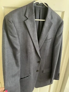Giacca blazer cappotto sportivo blu navy misto lana seta Lauren Ralph Lauren 42L - Foto 1 di 7
