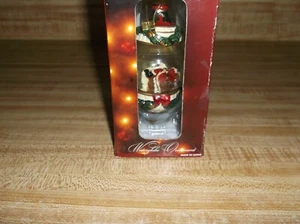 KIRKLAND Signature Series Masterpiece Glass Water Globe Tree Ornament Santa - Picture 1 of 2