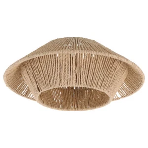 Rattan Lampshade Pendant Light Cover Wicker Lamp Shade Ceiling Light Cover UK - Picture 1 of 12