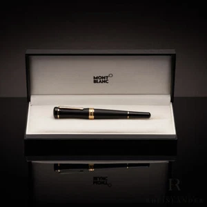 Pluma estilográfica Montblanc Bonheur Nuit Black Resin Gold ID 117473 - Imagen 1 de 6