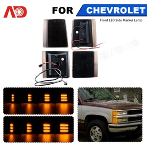 4x Dynamic LED Side Marker Signal Light For 94-00 Chevy&GMC C/K 1500 2500 3500 - Picture 1 of 14