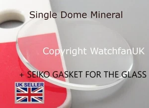 Vetro cristallo a cupola adatto a Seiko 5M42-0E39 5M42-0H49 Arctura più guarnizione Seiko - Foto 1 di 4