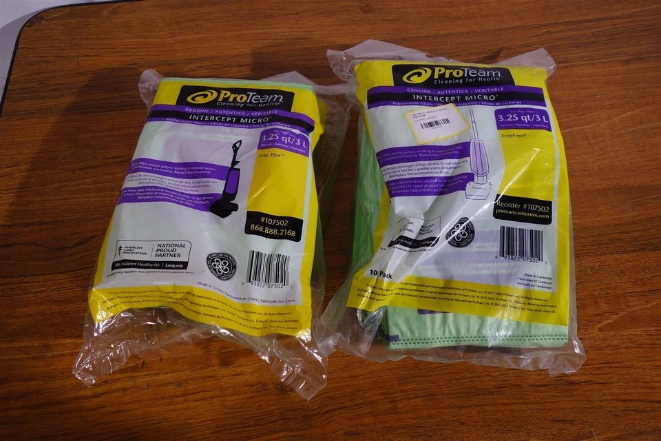Proteam #107502 FreeFlex 3.25 Qt. Vacuum Bags New Two Packs, 20 Bags Total - Image 1 of 1