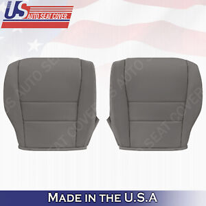 LEFT & RIGHT Bottoms Leather Cover Gray Fits 2007 2008 2009 2010 2011 Honda CR-V