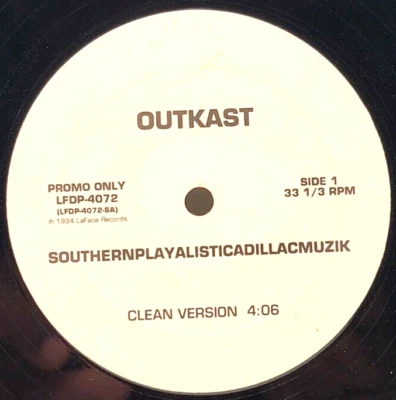 OUTKAST - SOUTHERNPLAYALISTICADILLACMUZIK - HIP HOP LP SINGLE PROMO RAP-A-LOT - Image 1 of 2